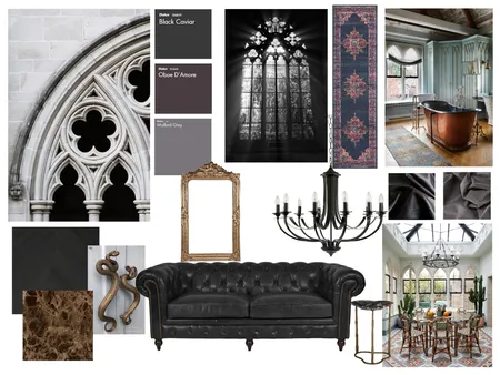 Gothic Mood Board Interior Design Mood Board by AmandaEden on Style Sourcebook