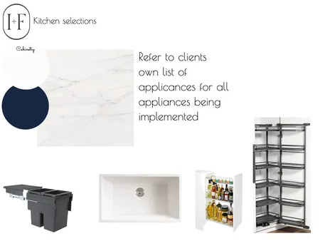 Kitchen selections Interior Design Mood Board by Ivy + Finch Design on Style Sourcebook