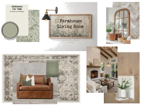 Farmhouse Living Room Interior Design Mood Board by best1_22@hotmail.com on Style Sourcebook
