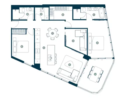 unit 11201, the lagoon, main beach - floor plan Interior Design Mood Board by tlaws on Style Sourcebook