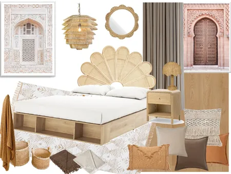 boho bedroom Interior Design Mood Board by melissa lupton on Style Sourcebook