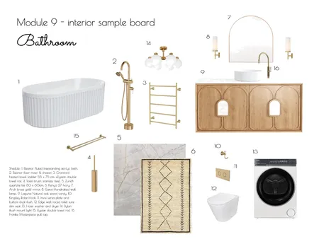 bathroom Interior Design Mood Board by Lina Lila on Style Sourcebook