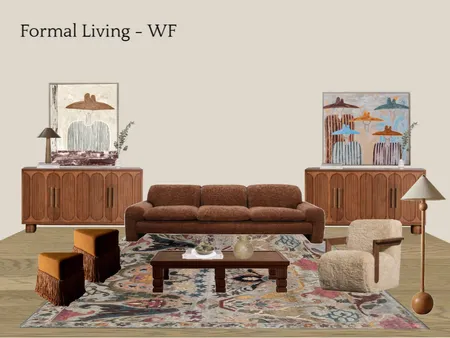 Formal Living - WF - rug4 Interior Design Mood Board by Kesha Bull Design