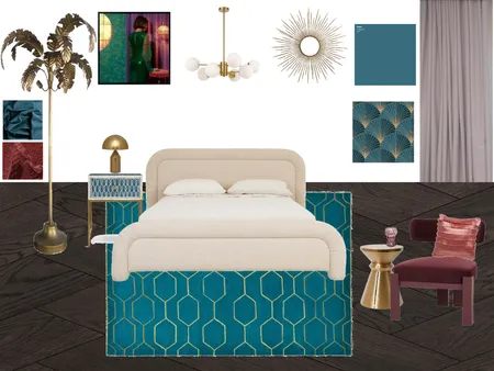 art deco bedroom.3 Interior Design Mood Board by melissa lupton on Style Sourcebook