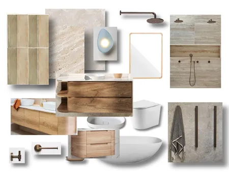 Belrose Bathroom sample board Interior Design Mood Board by lizinlanvin on Style Sourcebook