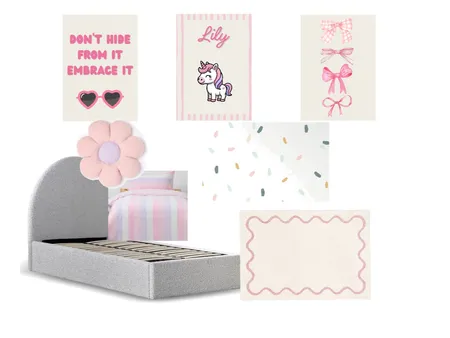 Lily's Bedroom Interior Design Mood Board by amelia_drew@hotmail.com on Style Sourcebook
