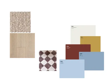 Triadic Colour Scheme (Red, Blue, Yellow) Interior Design Mood Board by Emma White on Style Sourcebook