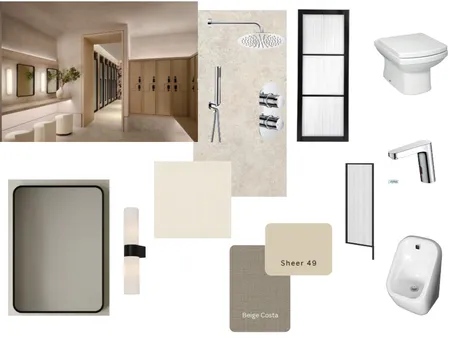 RGC Lower Floor Mens Toilets/Showers Modern Interior Design Mood Board by HelenOg73 on Style Sourcebook