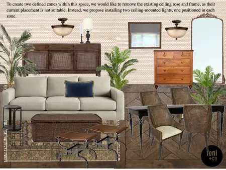 LIVING + DINING - DIGGLE Interior Design Mood Board by Toni and Co on Style Sourcebook