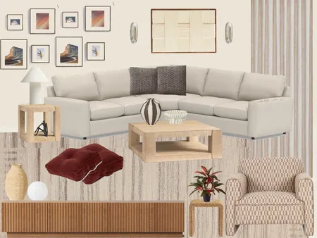 Neutral Color Pallet: Living Room Interior Design Mood Board by Larmour on Style Sourcebook