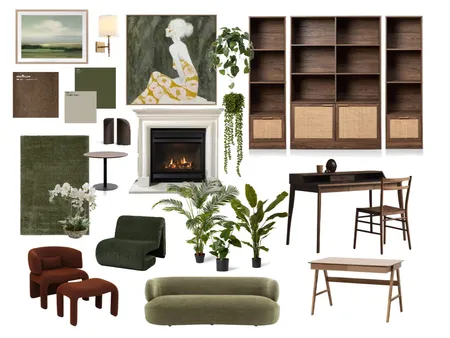 Study Forest Interior Design Mood Board by yassmenyousef on Style Sourcebook