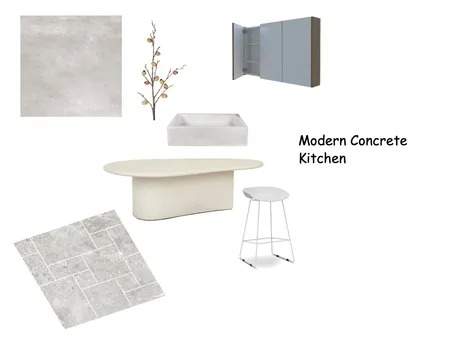 Modern Concrete Kitchen Interior Design Mood Board by ThirdPyramidDesigns on Style Sourcebook
