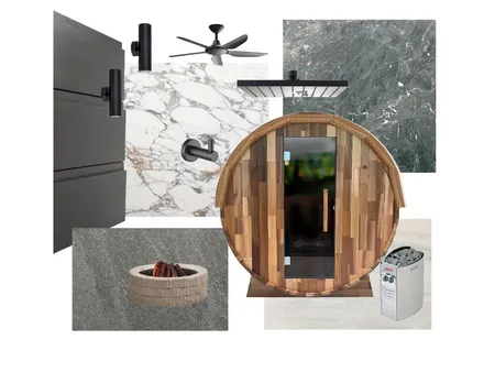 Outdoor Sauna & Shower Area Interior Design Mood Board by Design by Uliana on Style Sourcebook