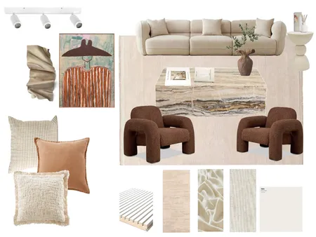 Living Area Sample Board Interior Design Mood Board by Courtney Hazbic Interiors on Style Sourcebook