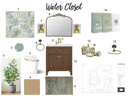 IDI Module 9 Water Closet Interior Design Mood Board by kbprice on Style Sourcebook
