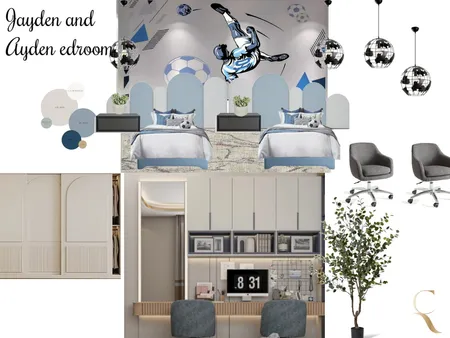 Jayden and ayden bedroom Interior Design Mood Board by dimakatso on Style Sourcebook