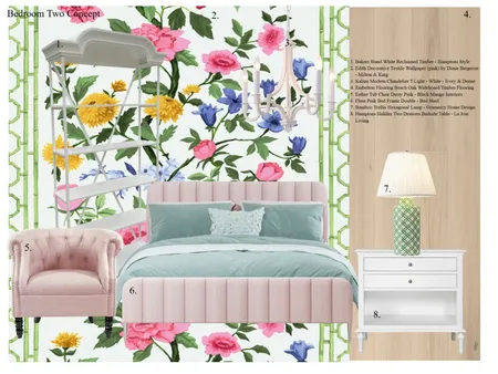 Wyralla Road Bedroom Two Concept Interior Design Mood Board by botany75 on Style Sourcebook