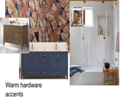 Wallpaper Bathroom Interior Design Mood Board by MTLuppino@gmail.com on Style Sourcebook