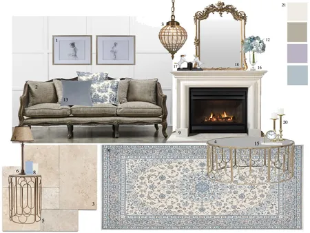 French Provincial Interior Design Mood Board by by Jenelle Suarez on Style Sourcebook