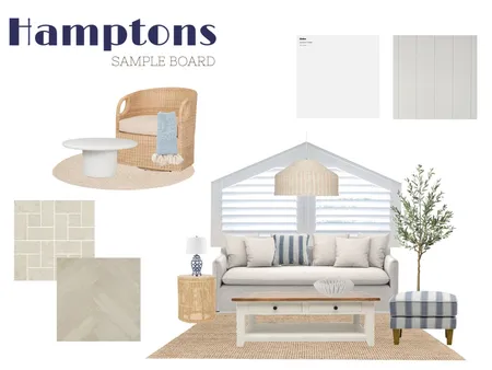 Hamptons Sample Board Interior Design Mood Board by Birds Eye View Interiors on Style Sourcebook