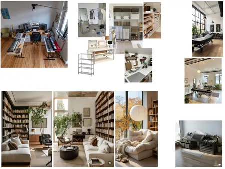 Tattoo/Art/Instrument/Library/Depop Room Interior Design Mood Board by childishgohmbino on Style Sourcebook