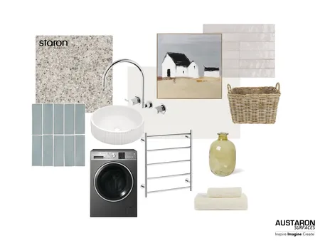 Serene Bathroom with Staron® Solid Surfaces Interior Design Mood Board by Austaron Surfaces on Style Sourcebook