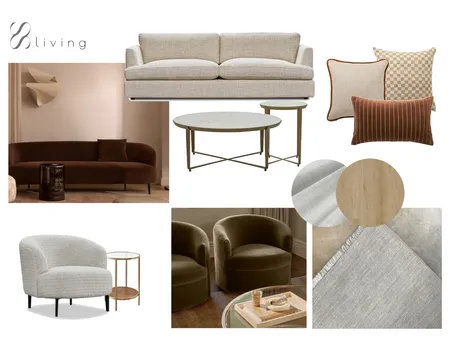 Living Room Interior Design Mood Board by Styled Spaces Studio on Style Sourcebook
