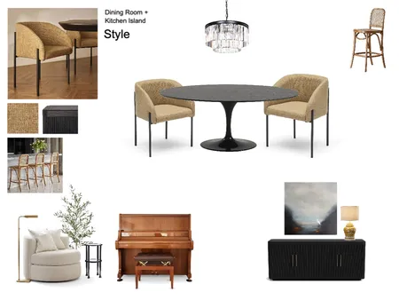 Dining Room Interior Design Mood Board by Studio Thicia Luiza on Style Sourcebook