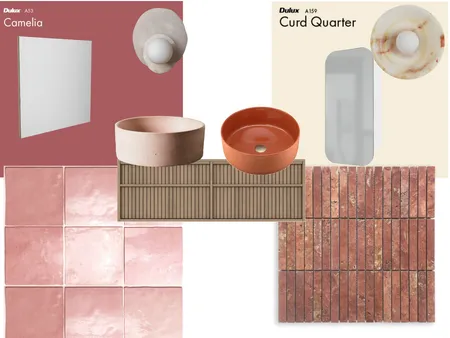 Powder room pink vs red Interior Design Mood Board by cdef on Style Sourcebook