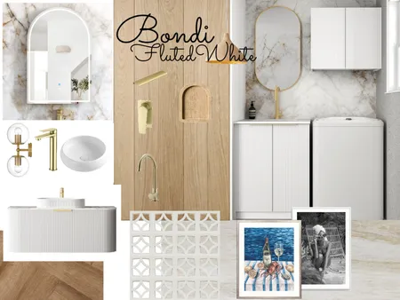 Bondi White Fluted Collection Interior Design Mood Board by Otti Australia on Style Sourcebook