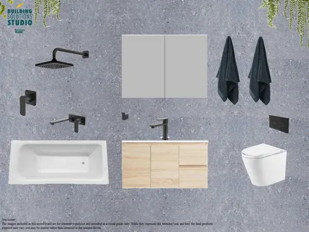 BSS Mood Board - Black Bathroom Interior Design Mood Board by Gabby.cordina on Style Sourcebook