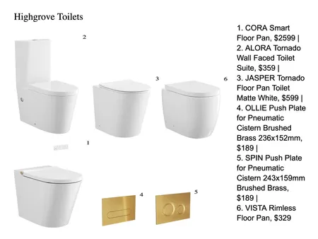 Highgrove Toilets Interior Design Mood Board by maeve home & style on Style Sourcebook