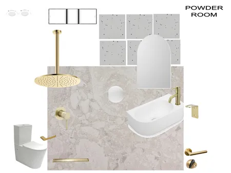 Powder Room Interior Design Mood Board by NookNest Pty Ltd on Style Sourcebook