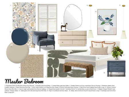 Master Bedroom Assignment 9 Interior Design Mood Board by Sharon on Style Sourcebook