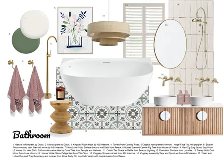 Bathroom Assignment 9 Interior Design Mood Board by Sharon on Style Sourcebook