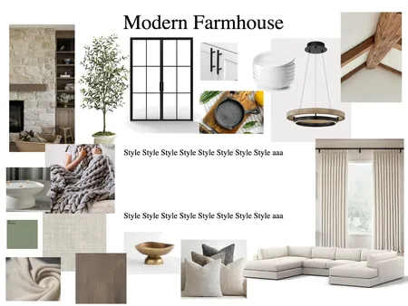Modern Farmhouse Interior Design Mood Board by NataliaRutko on Style Sourcebook