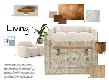 Living Interior Design Mood Board by Rneyazi on Style Sourcebook