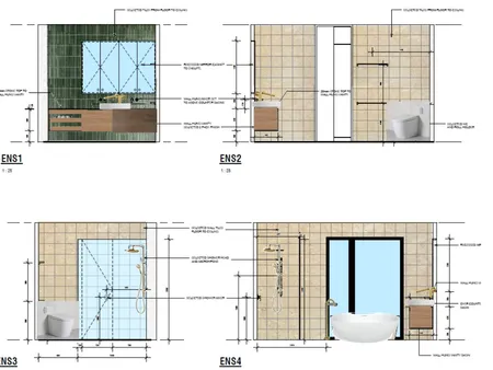 Ensuite View Mock Up - Final Interior Design Mood Board by Cobblestone Studios on Style Sourcebook