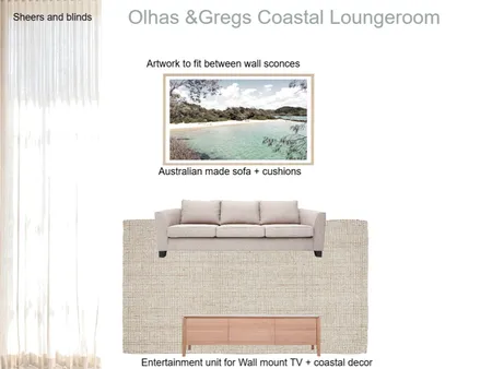 o & G Coastal Lounge room Interior Design Mood Board by KM2639 on Style Sourcebook