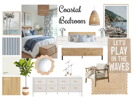 Coastal Bedroom Interior Design Mood Board by angcart on Style Sourcebook
