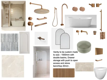 Main Bathroom Interior Design Mood Board by Savannah Interior Design on Style Sourcebook