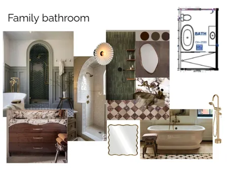 Family Bath Interior Design Mood Board by SamanthaEberhart on Style Sourcebook