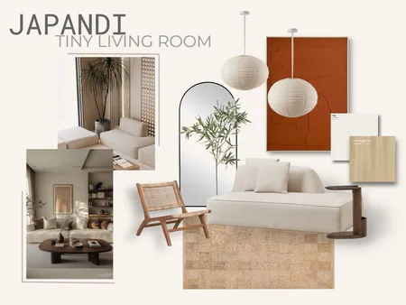 JAPANDI TINY LIVING ROOM Interior Design Mood Board by DaidyHurtado