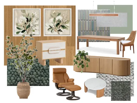 Mid century beach abode Interior Design Mood Board by amybeezy21@gmail.com