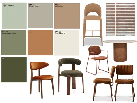 Paint Tile Chairs Table Interior Design Mood Board by rosa@cabrabowls.com.au