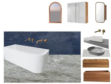 Blue and Terazo Interior Design Mood Board by Tania's Designs on Style Sourcebook