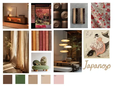 Japanese design style Interior Design Mood Board by O MCMURRAY