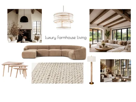Luxury farmhouse living room Interior Design Mood Board by Rneyazi