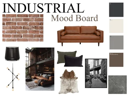 Industrial Interior Design Mood Board by dcompion