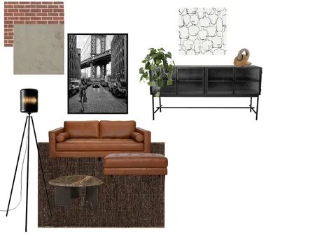 Industrial Sample board Interior Design Mood Board by dcompion
